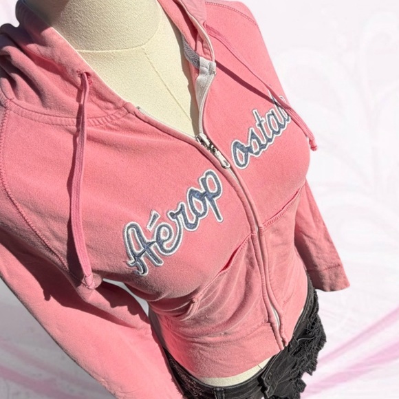 Aeropostale Jackets & Blazers - Aeropostale Pink Zip-Up Hoodie